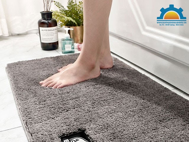 giặt thảm chùi chân bằng máy giặt